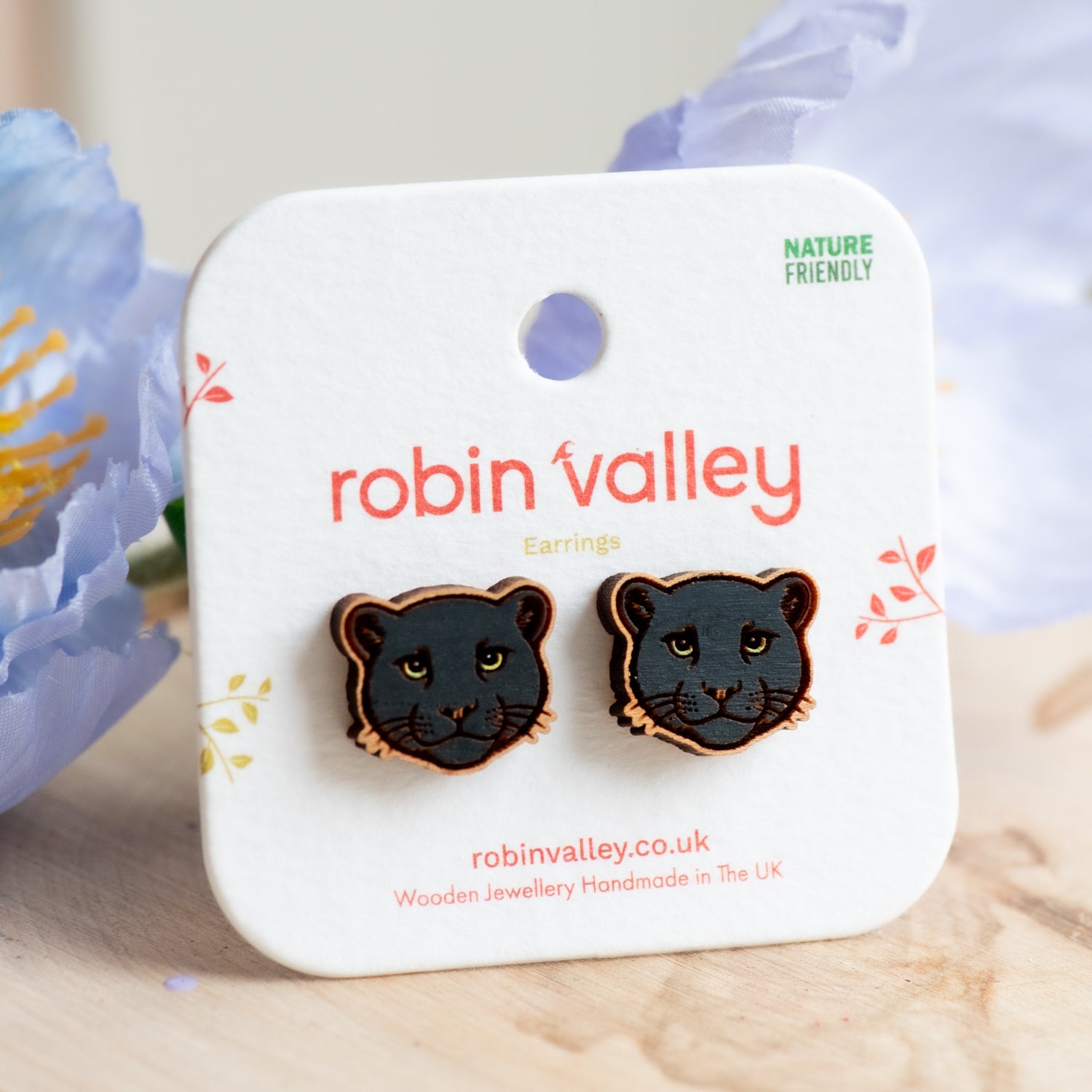 Black Panther Earrings - PEL10522 - Robin Valley Official Store
