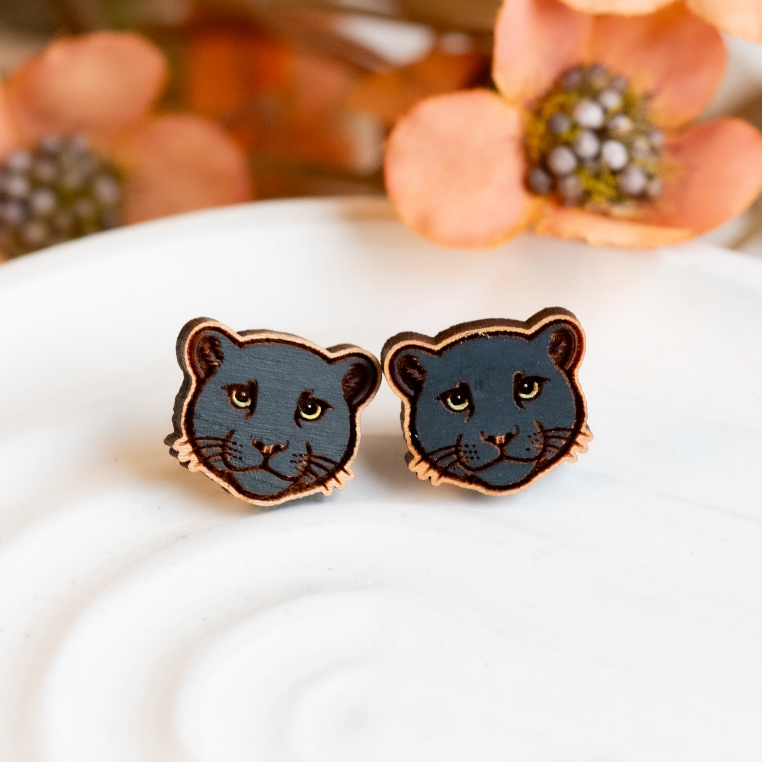 Black Panther Earrings - PEL10522 - Robin Valley Official Store