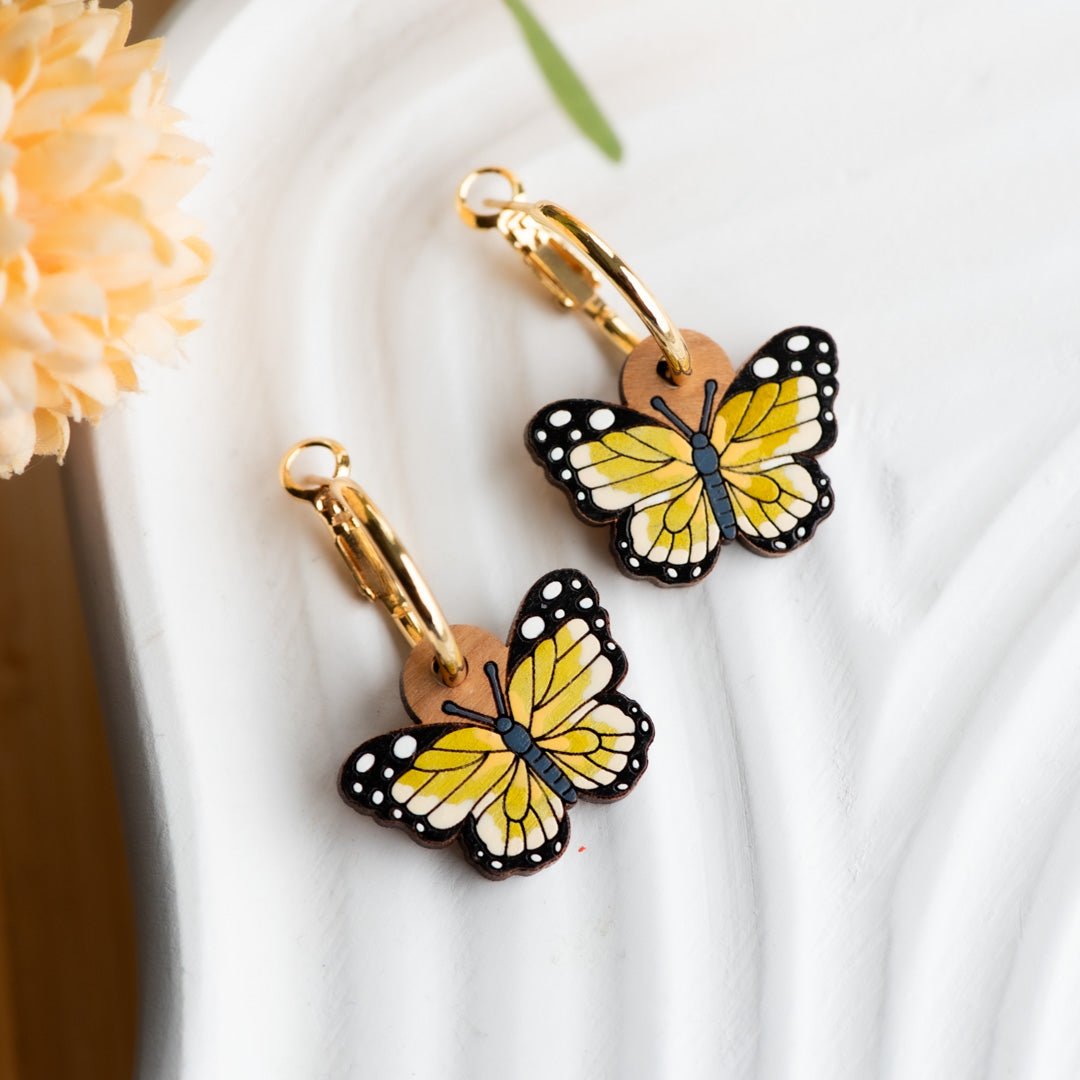 Butterfly Hoop Earrings - Robin Valley Official Store