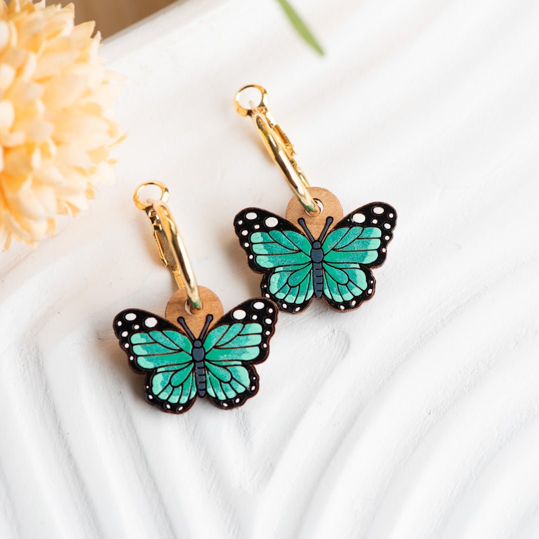 Butterfly Hoop Earrings - Robin Valley Official Store