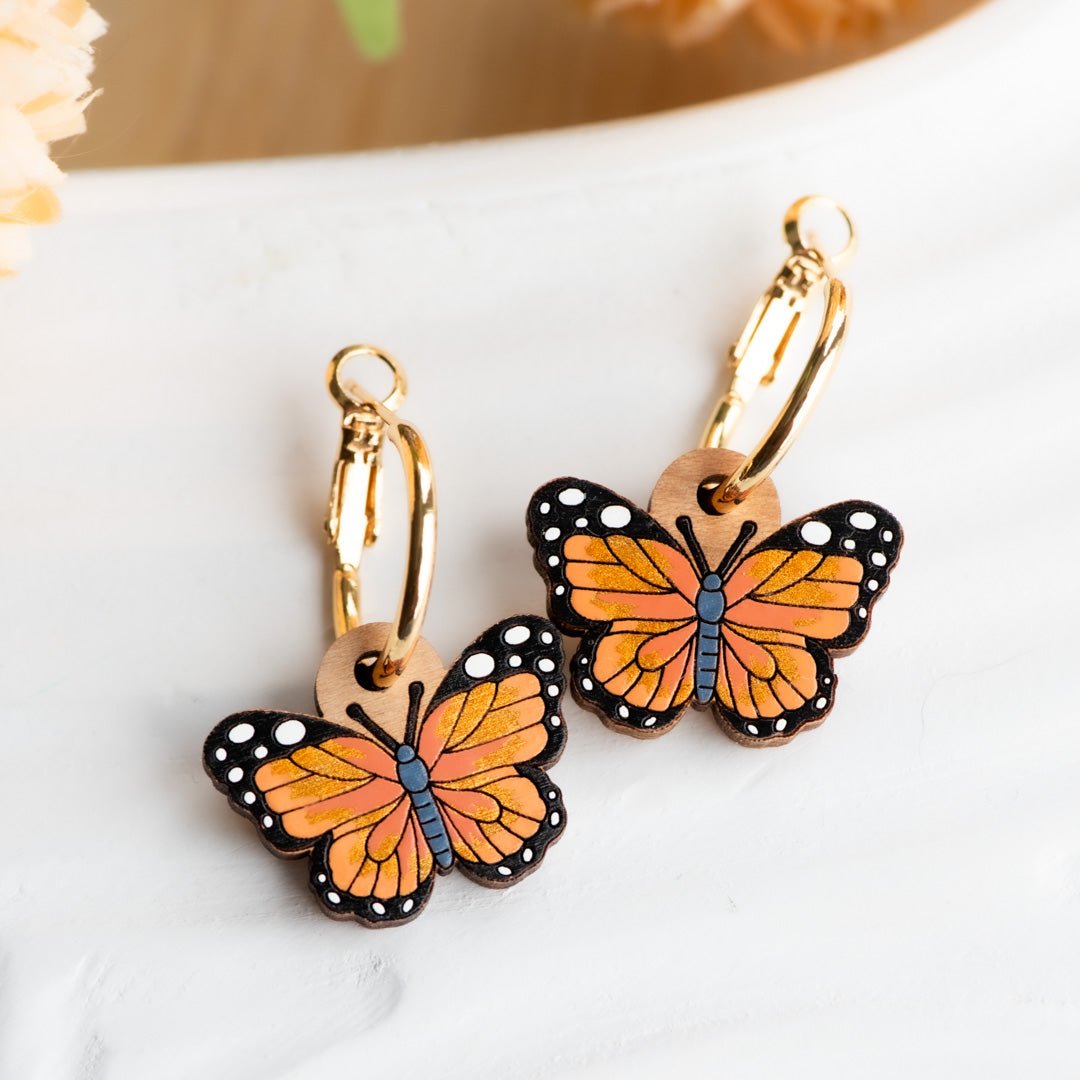 Butterfly Hoop Earrings - Robin Valley Official Store