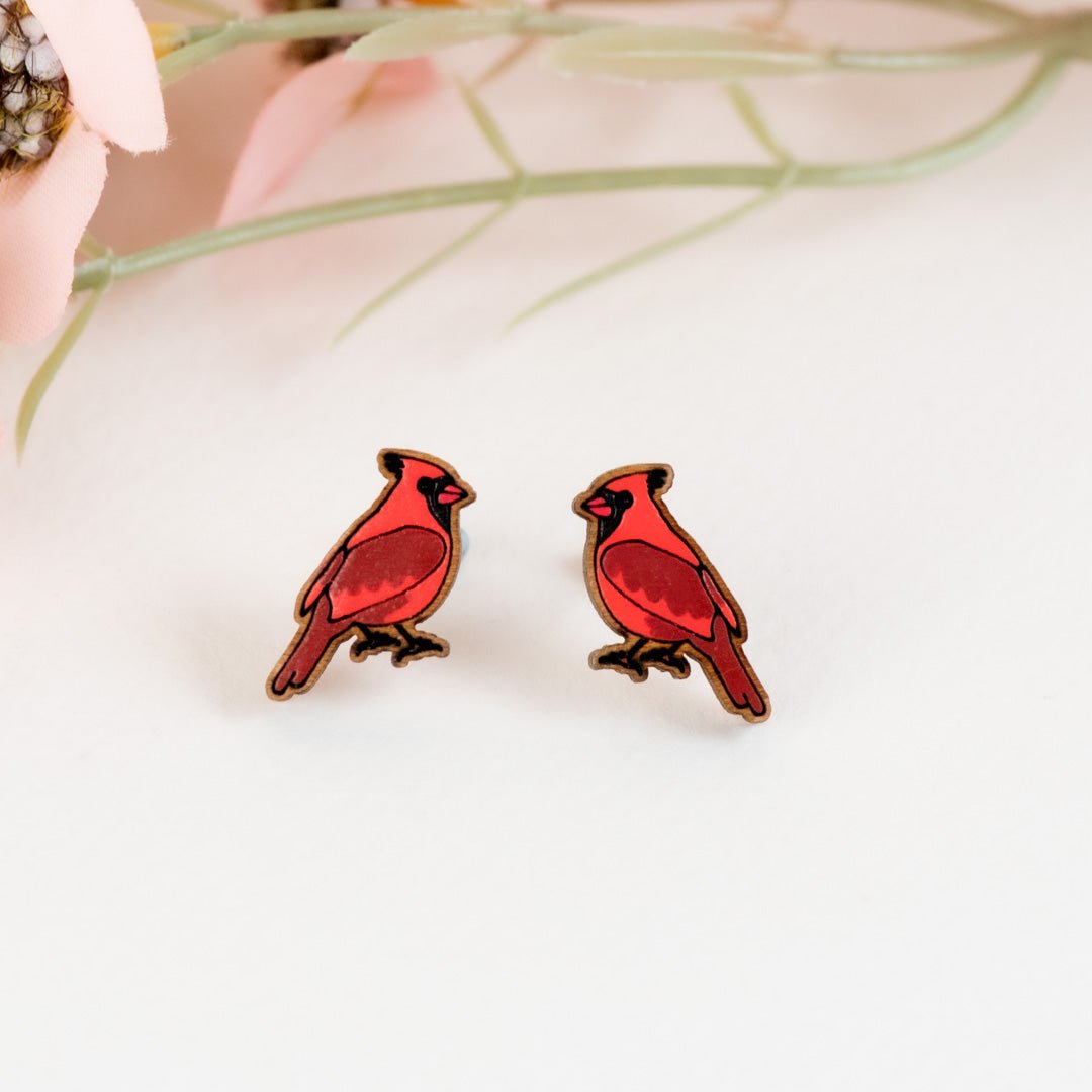 Cardinal Stud Earrings - Robin Valley Official Store