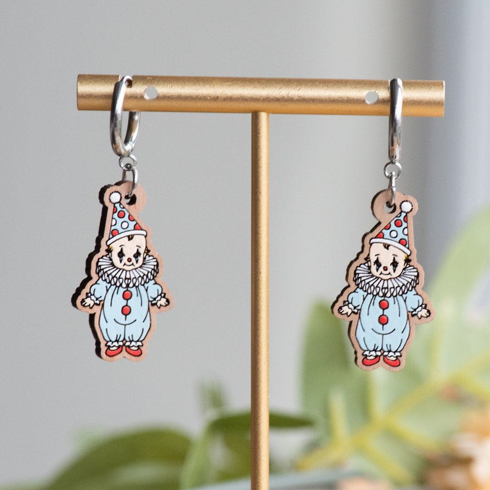 Clown Kewpie Hoop Earrings - Robin Valley Official Store