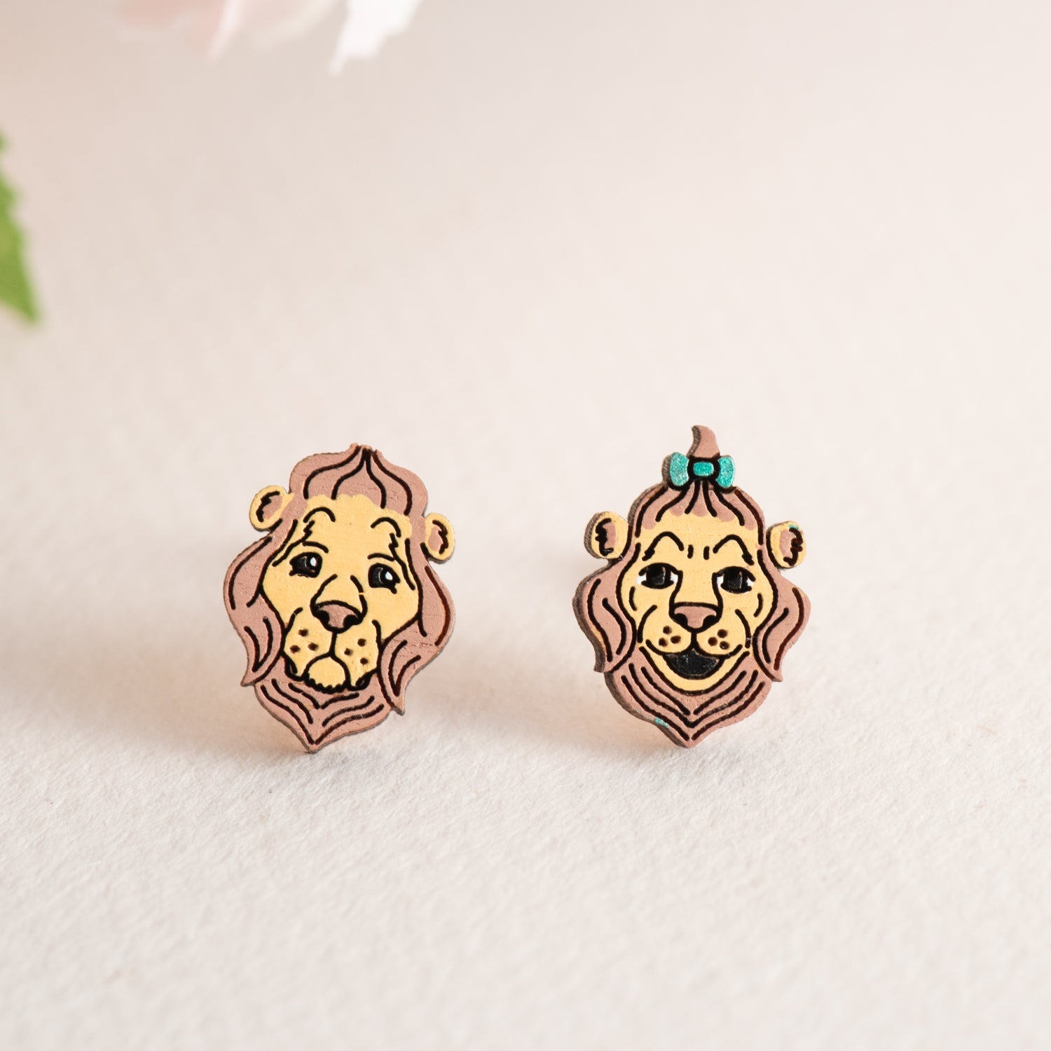 Cowardly Lion Earrings - Robin Valley Official Store