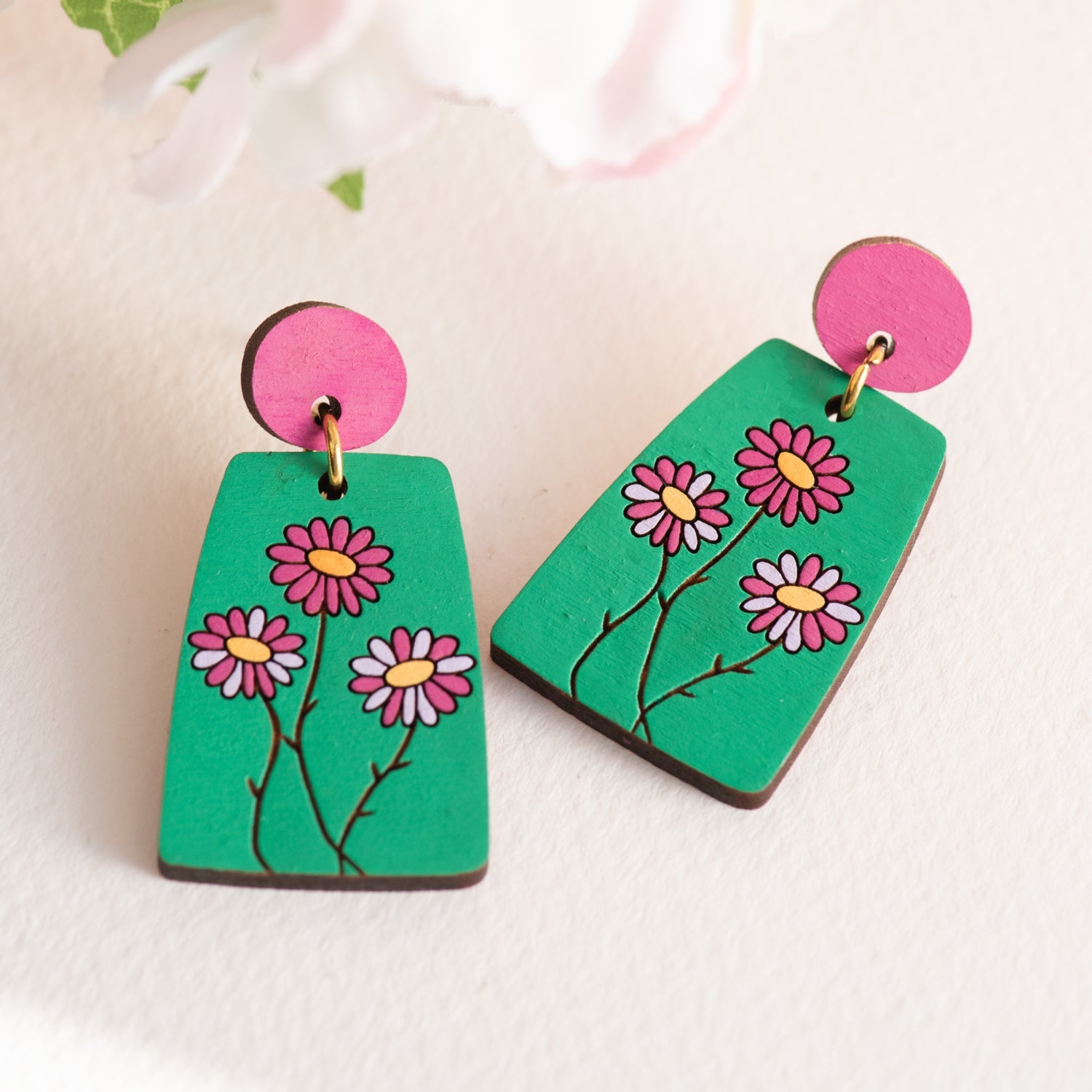 Daisy Drop Earrings - Robin Valley Official Store