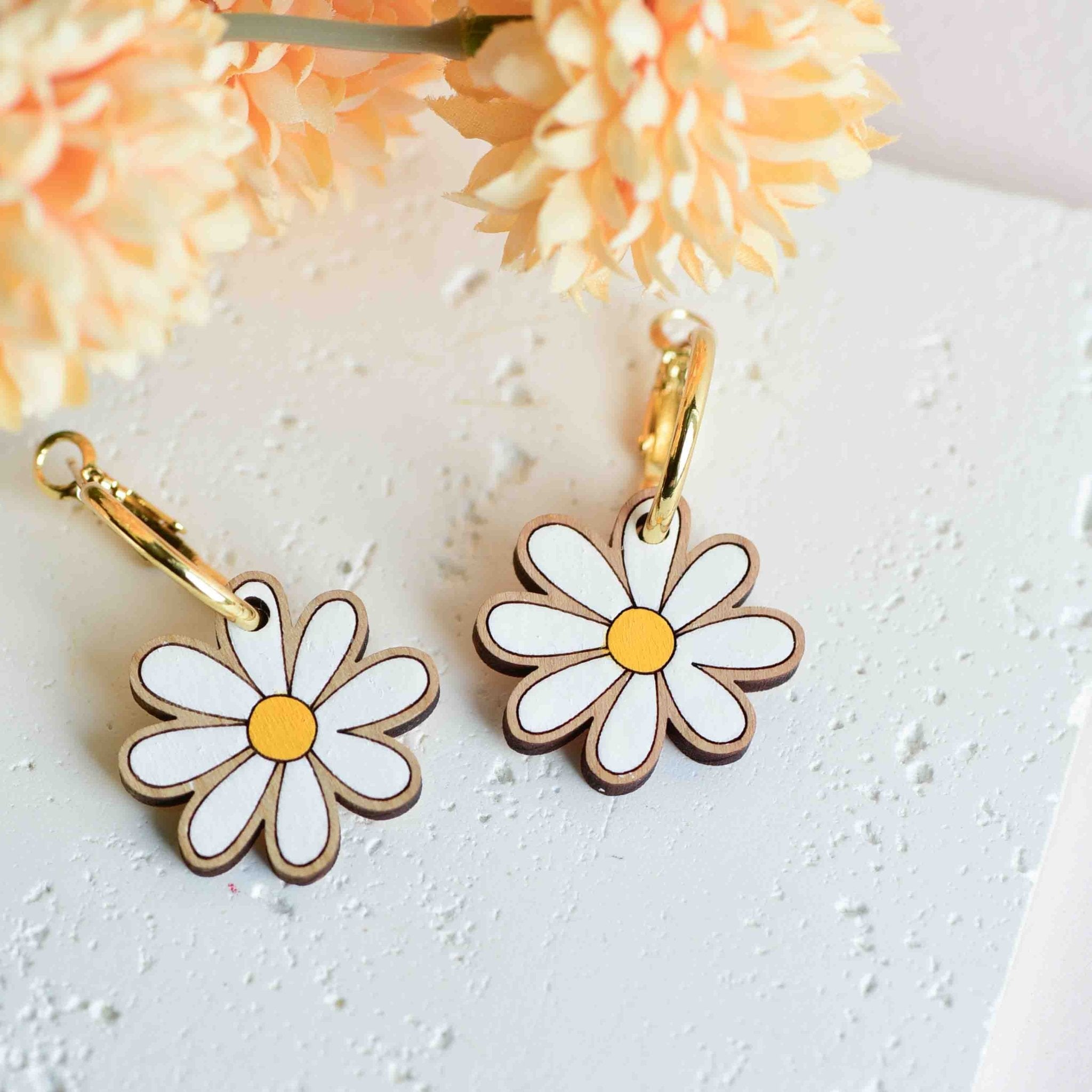 Daisy Hoop Earrings - PEO14115H - Robin Valley Official Store