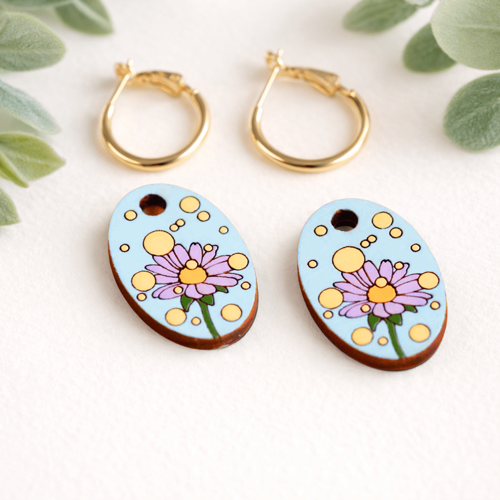 Daisy & Pollen Hoop Earrings - Robin Valley Official Store