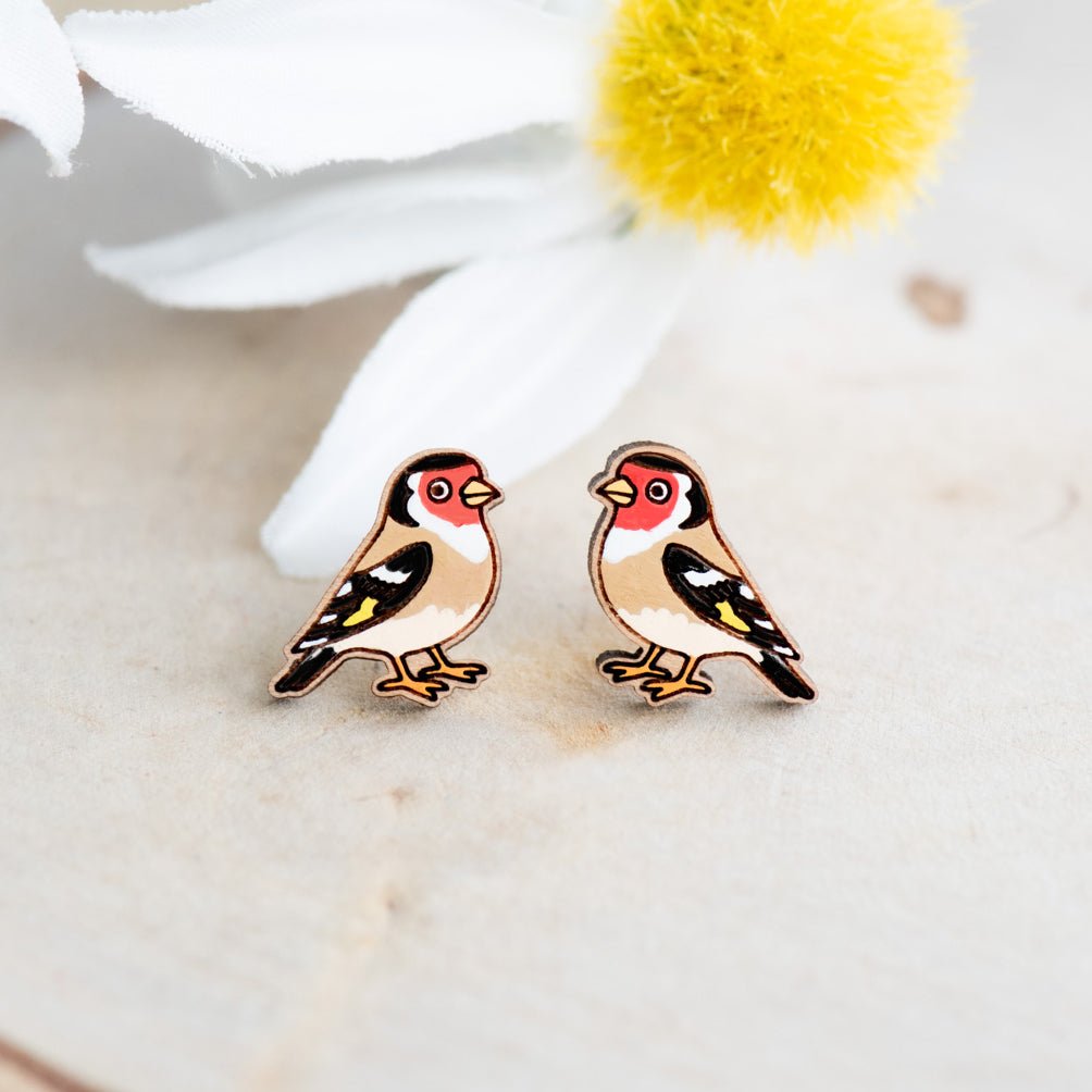 Gold Finch Earrings - Robin Valley Official Store