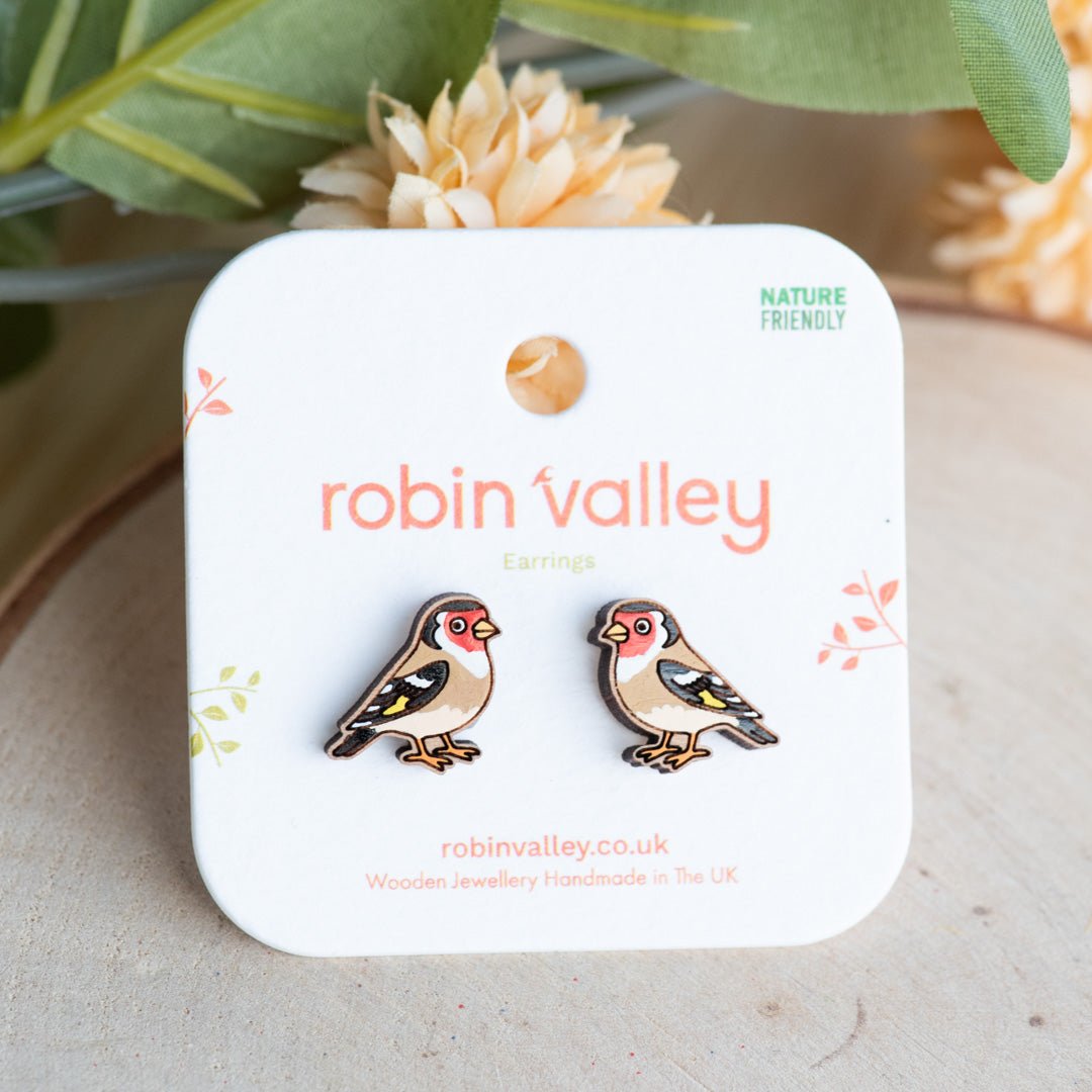 Gold Finch Earrings - Robin Valley Official Store