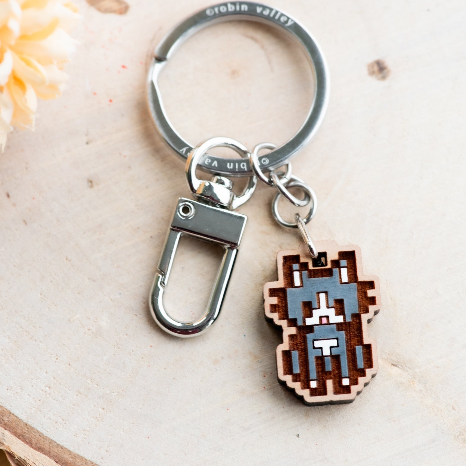 Grey Cat Keyring - Robin Valley Official Store