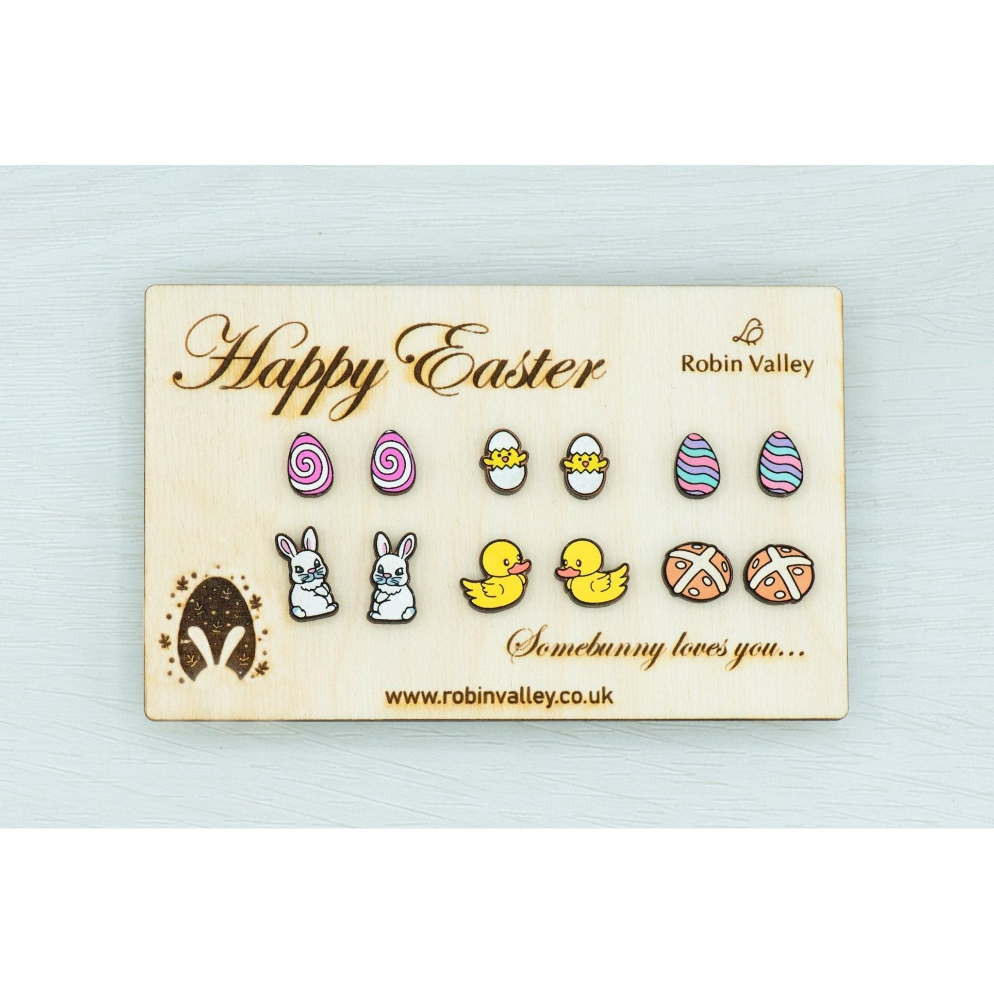 Hand-painted Easter Earrings Set - 1