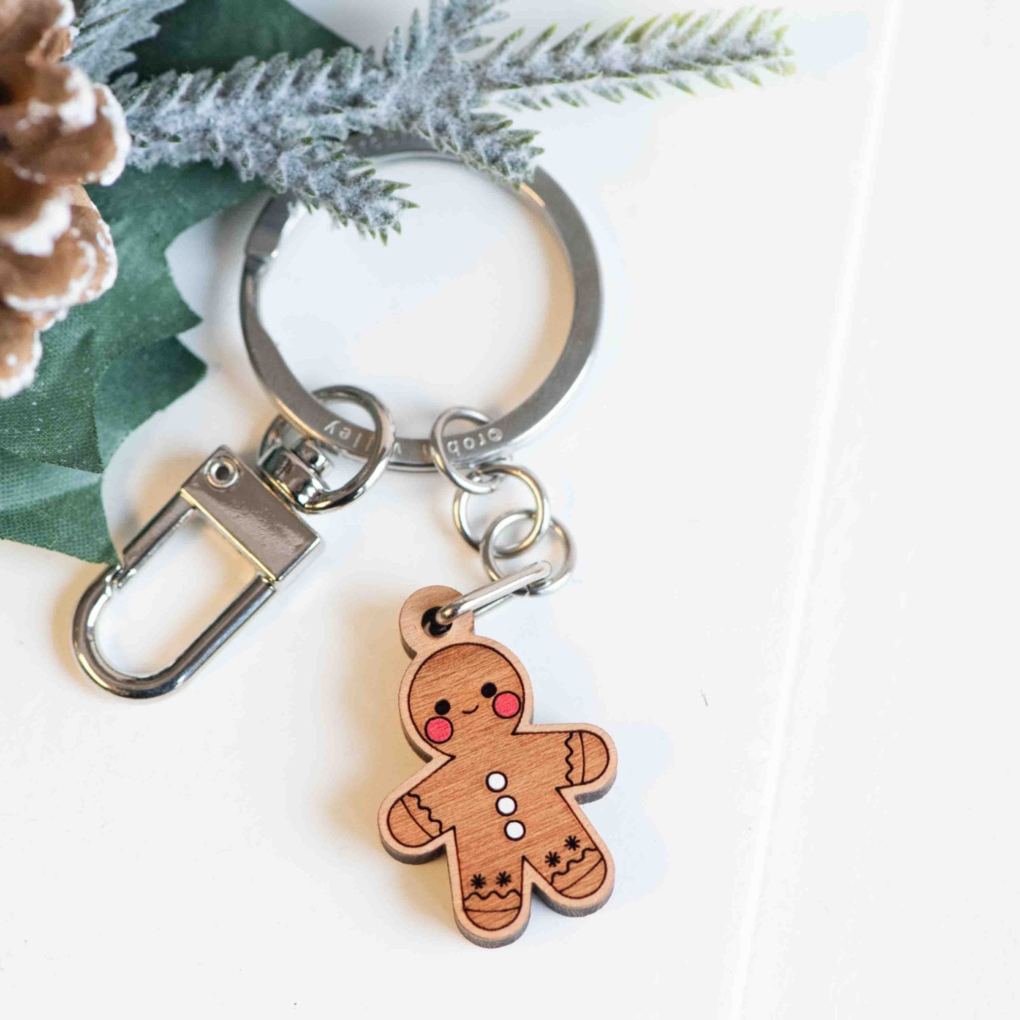 Axolotl Cherry Wood Keyring | Robin Valley Official Store
