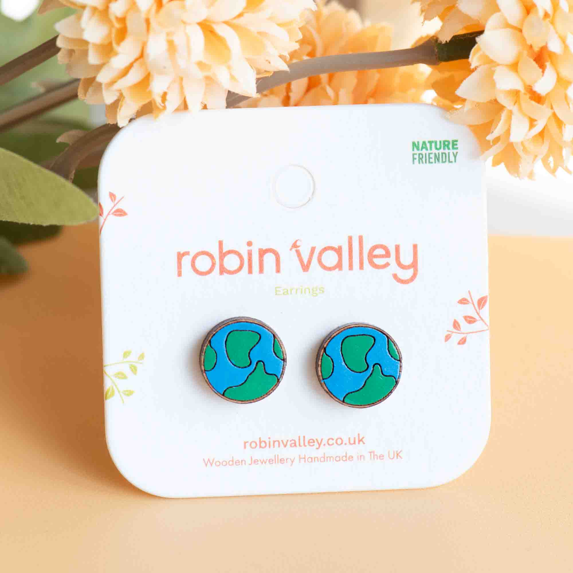 Hand - painted Solar System Planets Earrings - PET15139P - Robin Valley Official Store