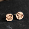 running horse cufflinks, wooden cufflinks, mens gift, bridegroom cufflinks