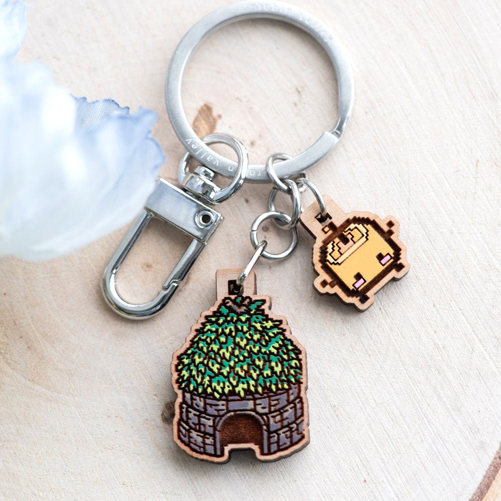 Junimo Hut Keyring - Stardew Valley - Robin Valley Official Store