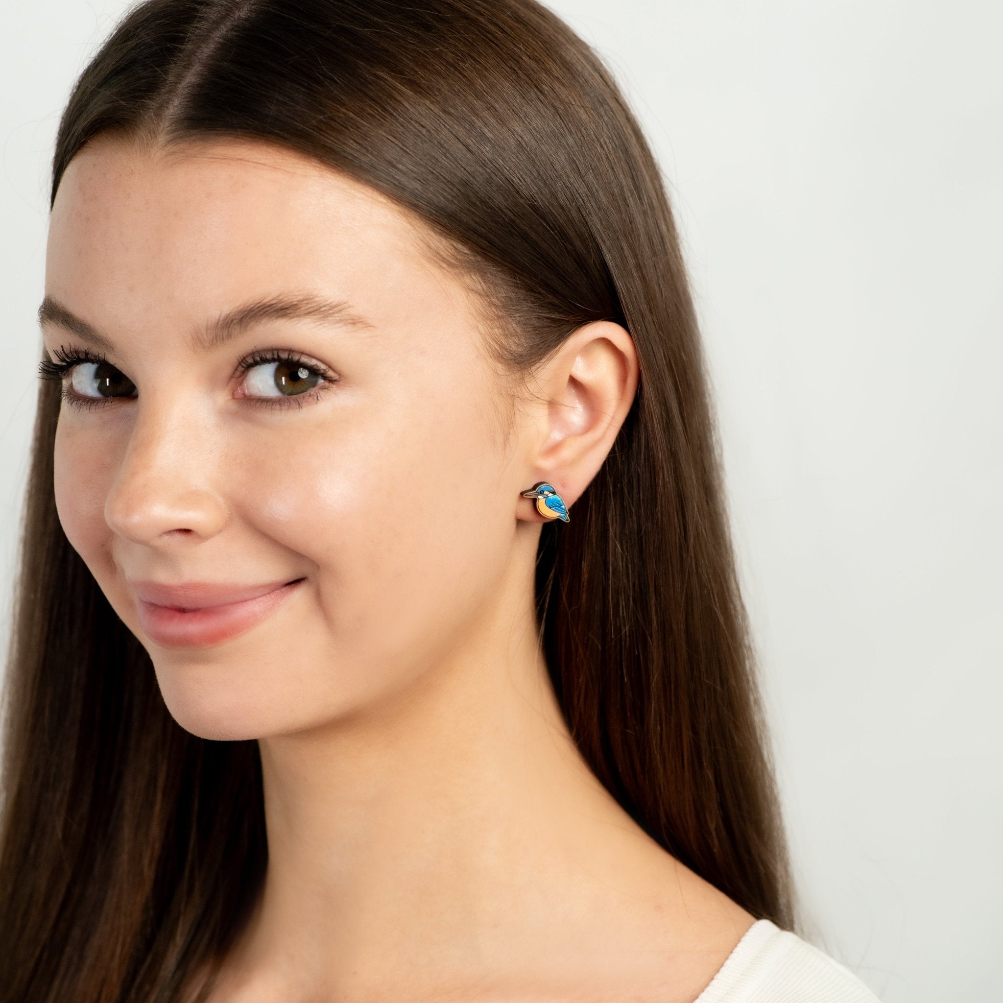 Kingfisher Stud Earrings - Robin Valley Official Store