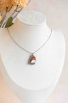 robin bird necklace, sustainable jewellery, eco friendly necklace, bird lover gift, christmas gift