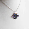 Necklace with a cute bat pendant on a white background