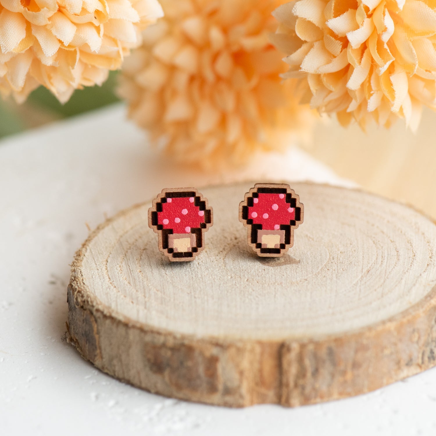 Red Mushroom Earrings – Stardew Valley Inspired - Robin Valley Official Store