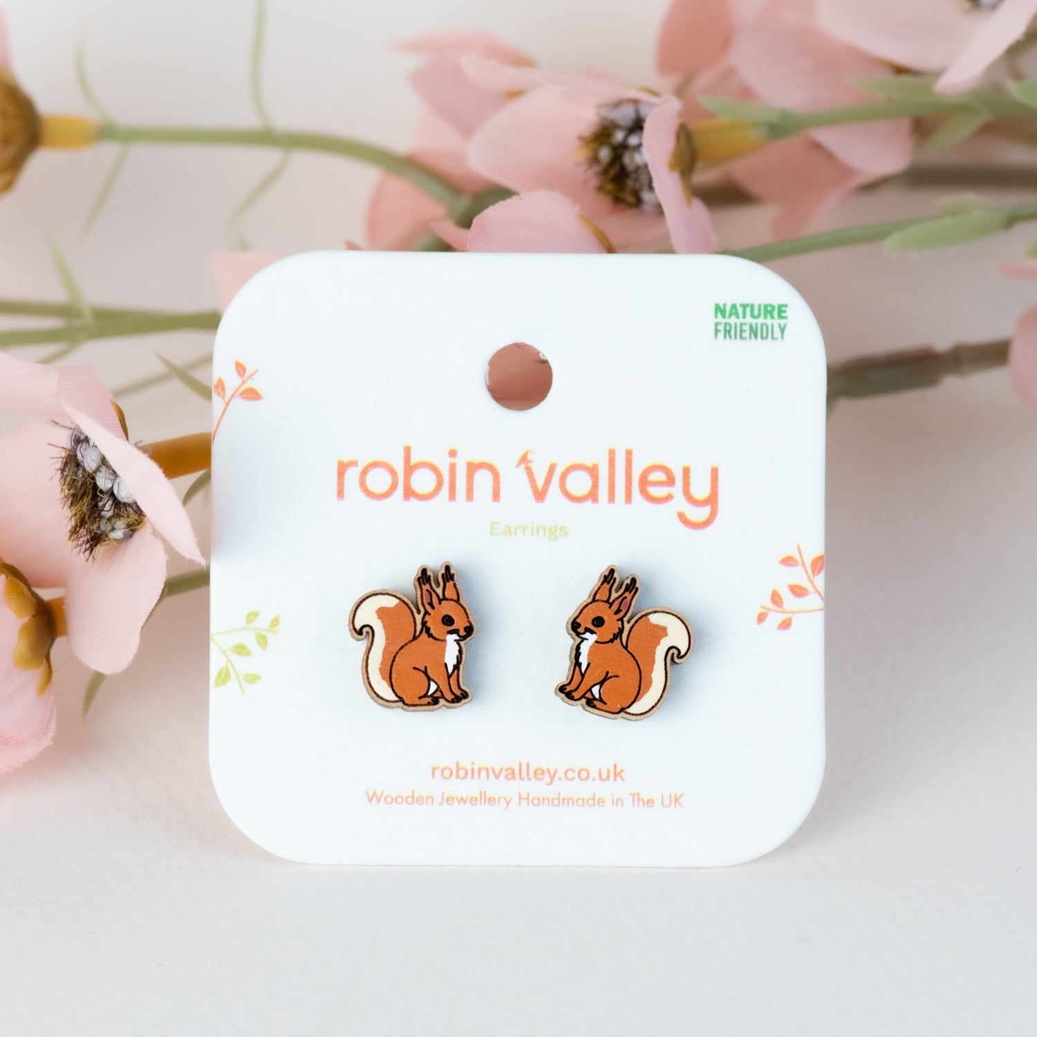 Red Squirrel Earrings - PEL10526 - Robin Valley Official Store