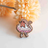 robin bird pin badge, ballerina pin badge, ballerina gift