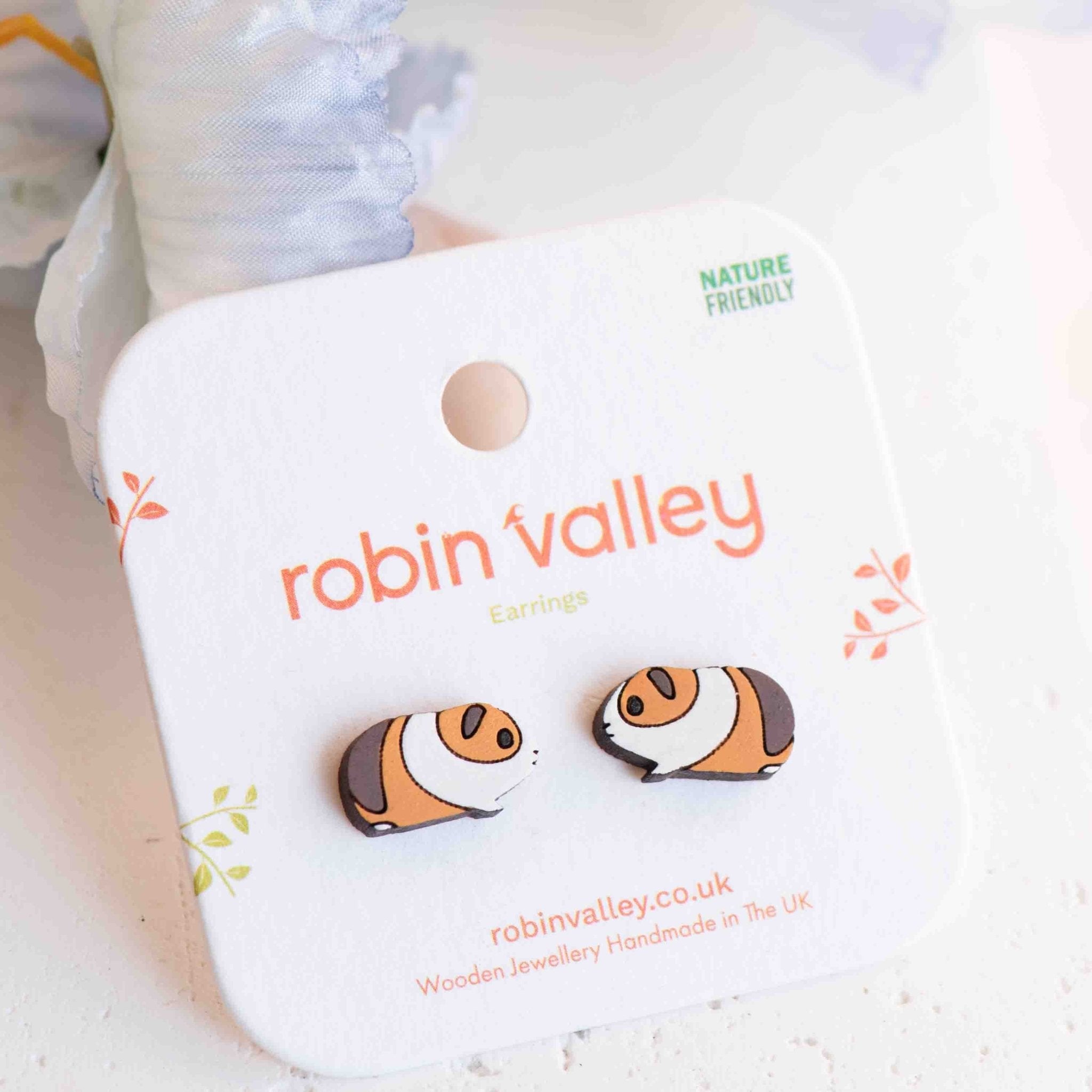 Running Guinea Pig Earrings - Robin Valley Official Store