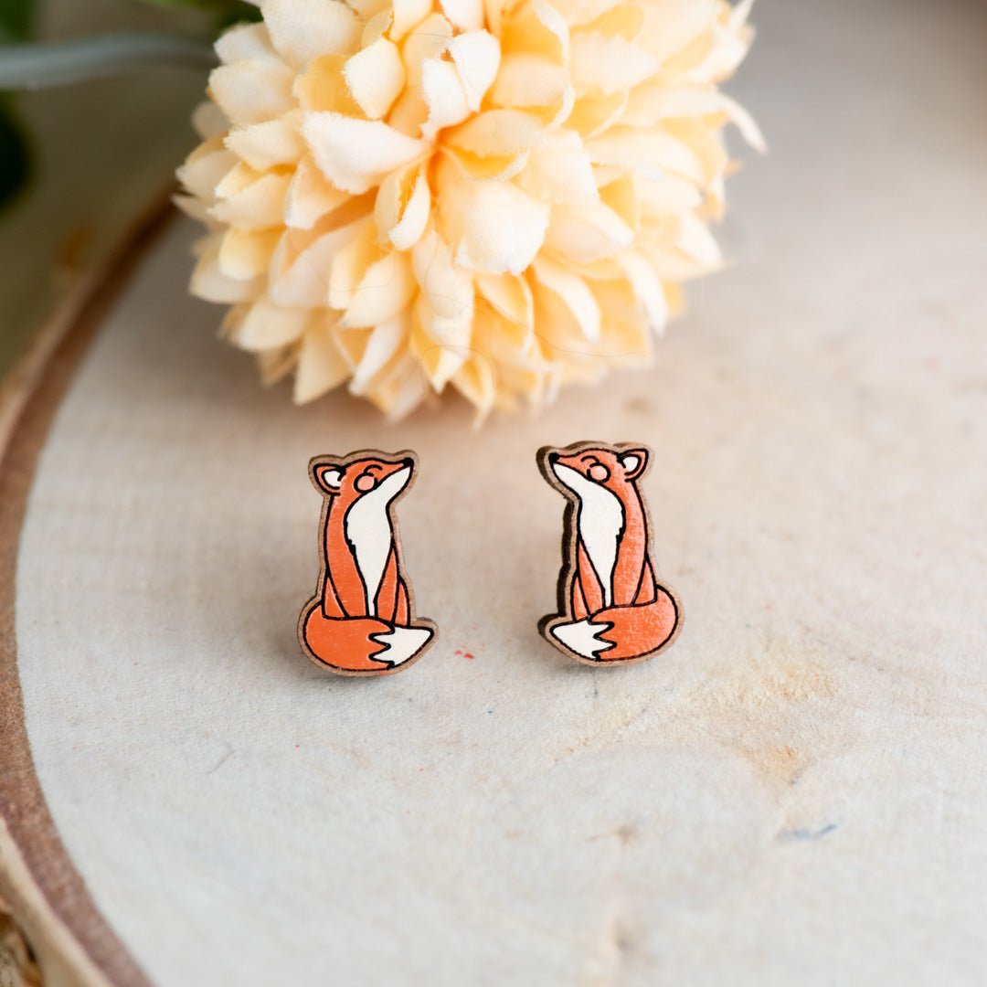 Smiley Fox Earrings - Robin Valley Official Store