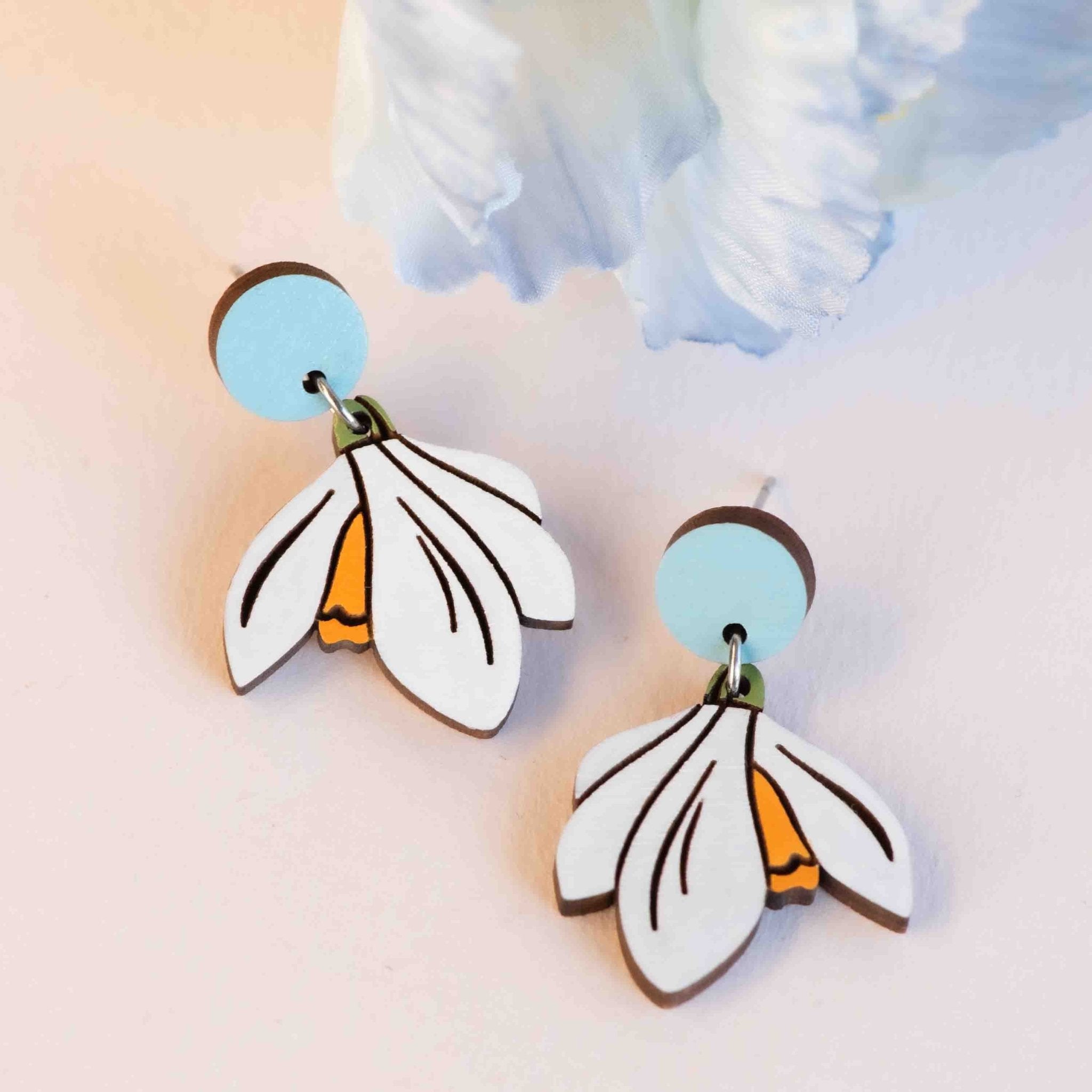 Snow Drop Earrings - Robin Valley Official Store
