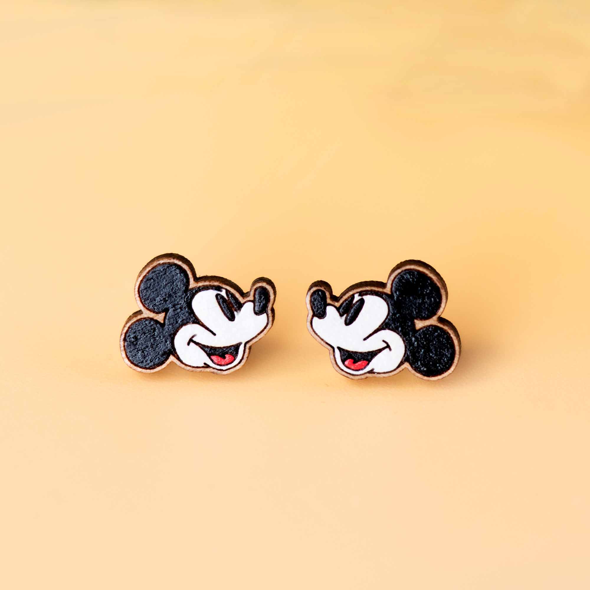 Steamboat Willie Mickey Mouse Stud Earrings - PEL10278 - Robin Valley Official Store