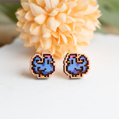 The Blue Chicken Earrings - Robin Valley Official Store