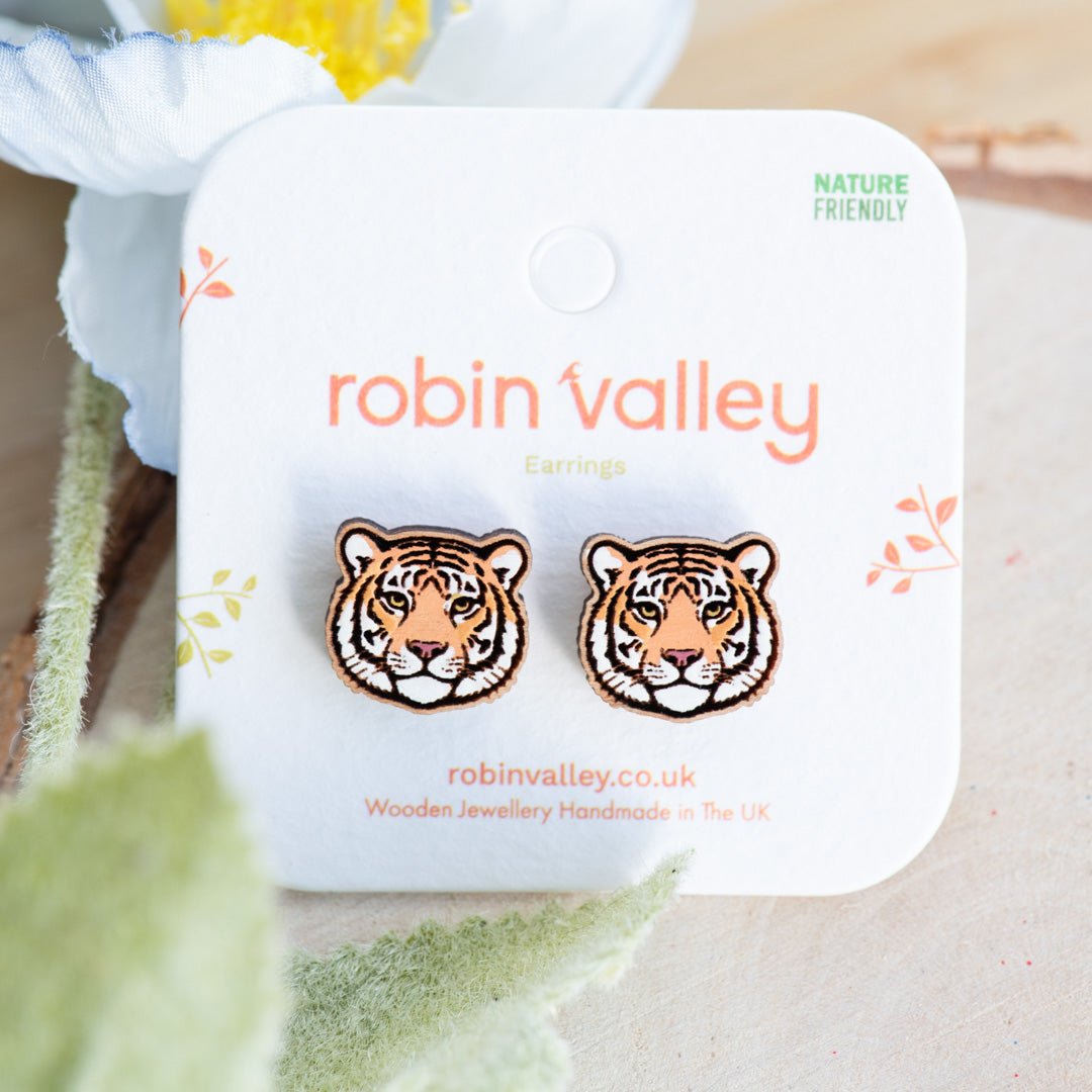 Tiger Stud Earrings - Robin Valley Official Store