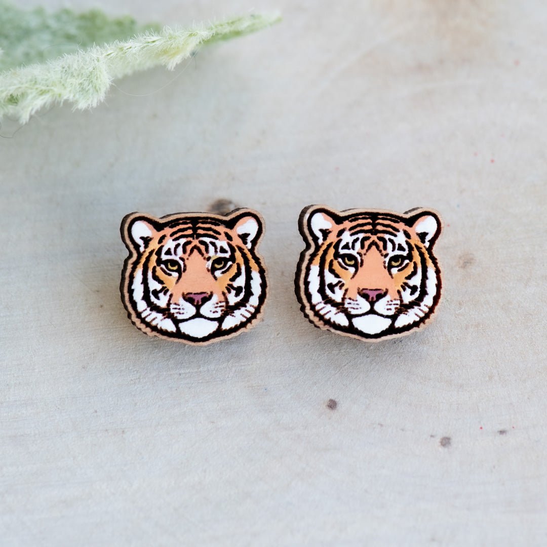 Tiger Stud Earrings - Robin Valley Official Store