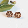 D20 dice stud earrings