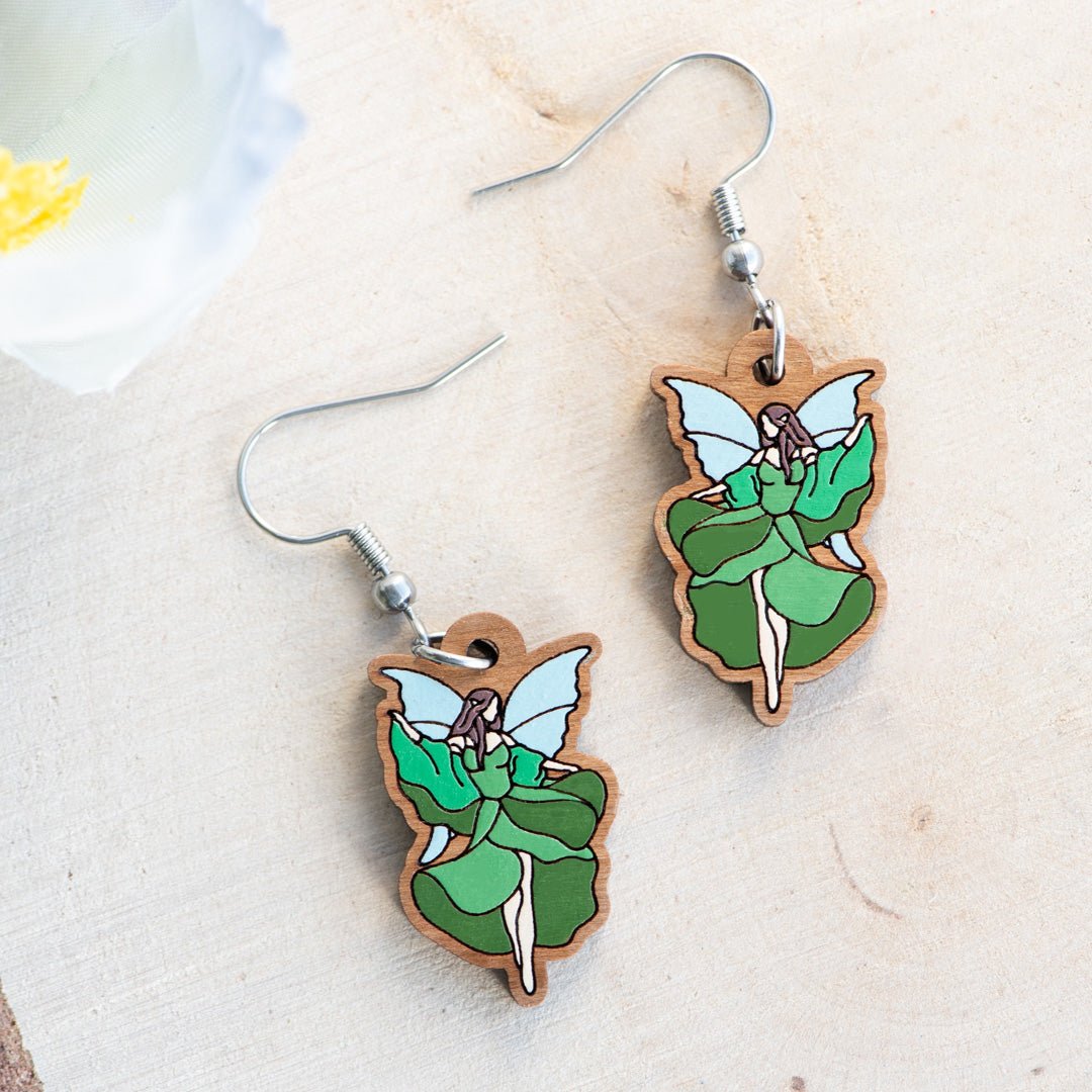 Woods Fairy Hook Earrings - Robin Valley Official Store