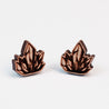 3D Crystal Cherry Wood Stud Earrings - ET15088 - Robin Valley Official Store
