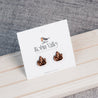 3D Crystal Cherry Wood Stud Earrings - ET15088 - Robin Valley Official Store