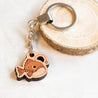 Anglerfish Cherry Wood Keyring - KS23011 - Robin Valley Official Store