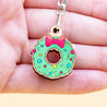 Christmas Wreath Wooden Keyring - KT25201 - Robin Valley Official Store