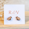 Super cute wooden capybara earrings, hand-painted with love on sustainable wood – lightweight, animal-inspired jewellery for capybara fans
