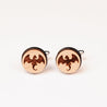 Dragon Silhouette Cherry Wood Cufflinks -CO44024 - Robin Valley Official Store