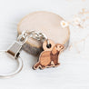 Ferret Cherry Wood Keyring - KL20063 - Robin Valley Official Store