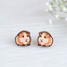 Guinea Pig 2 Wooden Earrings -EL10166 - Robin Valley Official Store