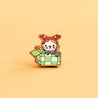Hand-painted Cat in Gift Box Cherry Wood Pin Badge - PL40269 - Robin Valley Official Store