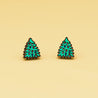 Hand Painted Christmas Tree Wooden Earrings - PEO14104 - Robin Valley Official Store