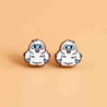 Hand-painted Cute Yeti Earrings Eco-jewellery -PET15111 - Robin Valley Official Store