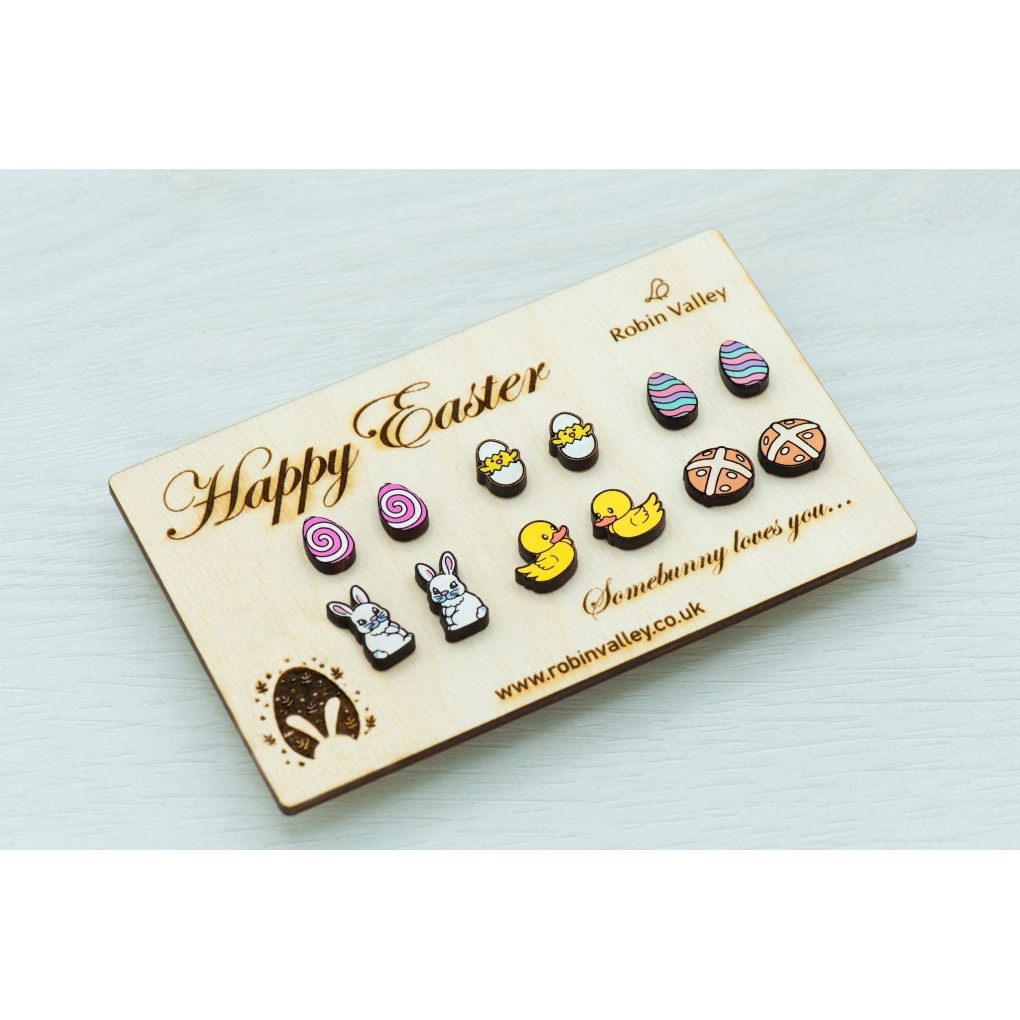 Hand - painted Easter Earrings Set - 1 - Robin Valley Official Store