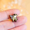 Hand-painted Fairy Frog Cherry Wood Stud Earrings -PEL10253 - Robin Valley Official Store