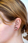 Hand-painted Giraffe Wooden Earrings - PEL10248 - Robin Valley Official Store