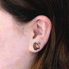 owl wooden earrings
