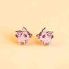 Hand-painted Pig Stud Earrings - PEL10210 - Robin Valley Official Store